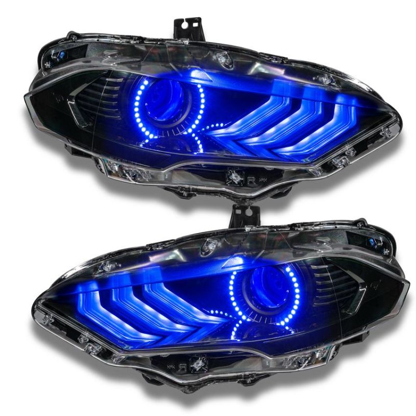 Oracle Lighting 1446-332 2018-23 Ford Mustang Dynamic ColorSHIFT DRL w/Halo Kit & Sequential Turn Signal