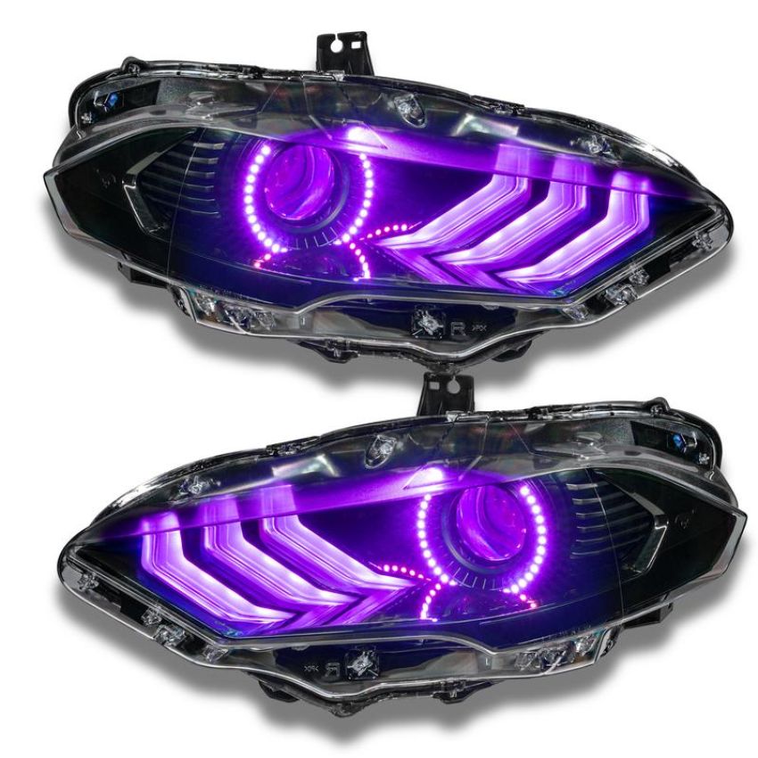 Oracle Lighting 1446-332 2018-23 Ford Mustang Dynamic ColorSHIFT DRL w/Halo Kit & Sequential Turn Signal