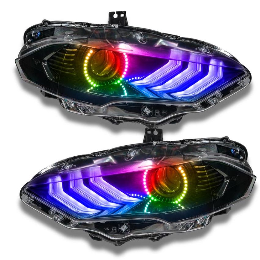 Oracle Lighting 1446-332 2018-23 Ford Mustang Dynamic ColorSHIFT DRL w/Halo Kit & Sequential Turn Signal
