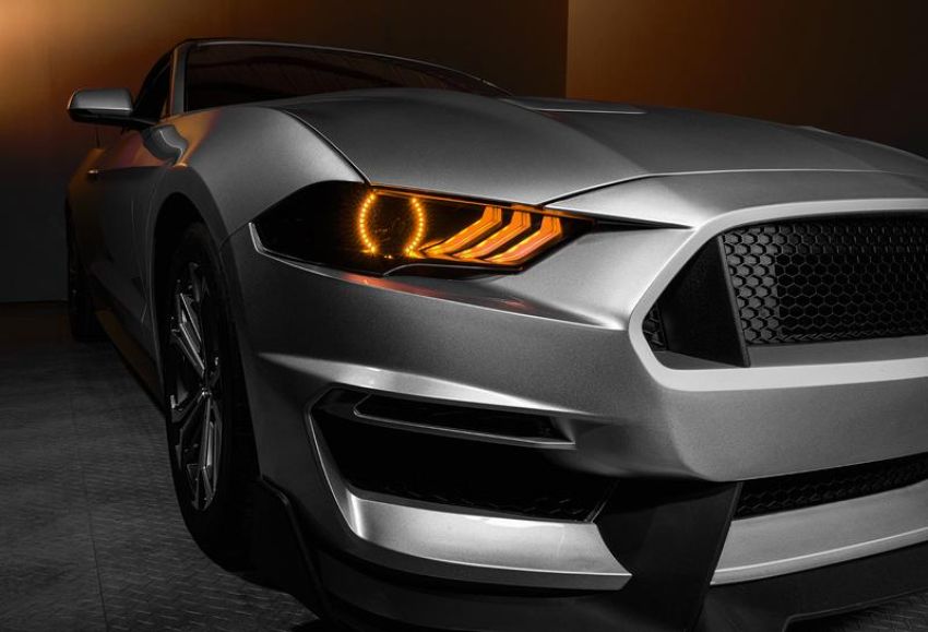 Oracle Lighting 1446-332 2018-23 Ford Mustang Dynamic ColorSHIFT DRL w/Halo Kit & Sequential Turn Signal