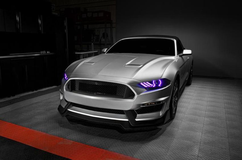 Oracle Lighting 1446-332 2018-23 Ford Mustang Dynamic ColorSHIFT DRL w/Halo Kit & Sequential Turn Signal