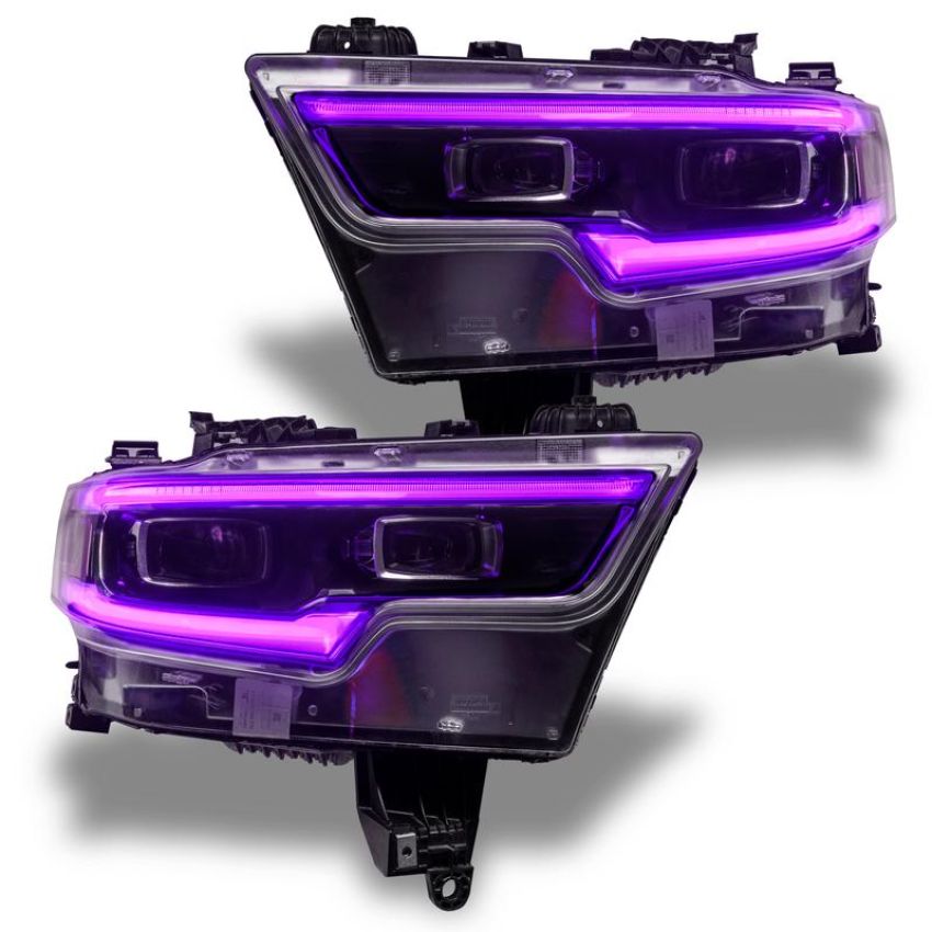Oracle Lighting 1448-330 2019-2021 RAM 1500 ColorSHIFT(tm) RGBW+A LED Projector Headlight DRL Upgrade Kit