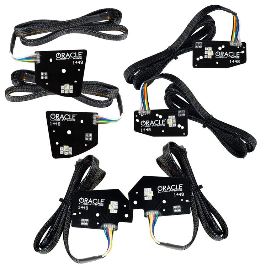 Oracle Lighting 1448-339 2019-2021 RAM 1500 ColorSHIFT(tm) RGBW+A LED Projector Headlight DRL Upgrade Kit