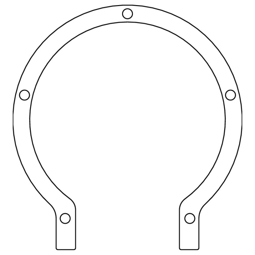 Cometic Gasket C15134 Cometic Ford 59A Flathead V8 .015in Fiber Timing Cover Gasket