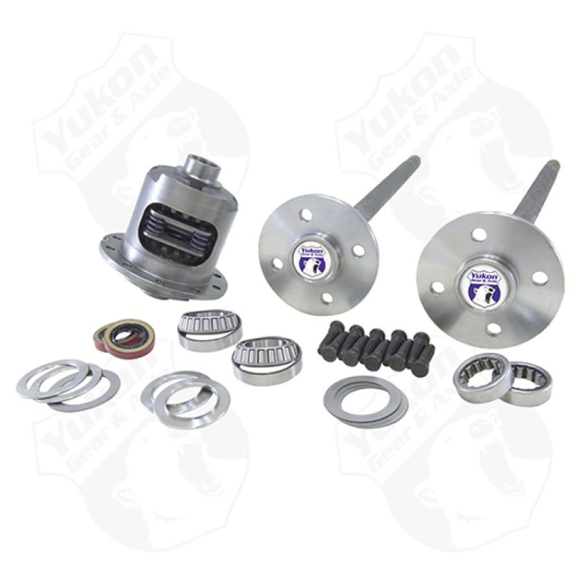 Yukon Gear & Axle YA FMUST-1-31 Yukon Gear 79-93 Mustang Axle Kit / 31 Spline / 4 Lug Axles w/ Duragrip Positraction