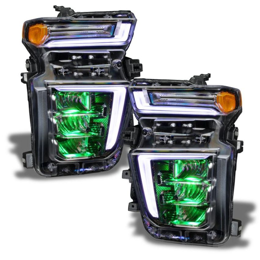 Oracle Lighting 1453-334 2020-2021 Silverado HD 2500/3500 ColorSHIFT(tm) RGB Headlight Demon Eye Kit