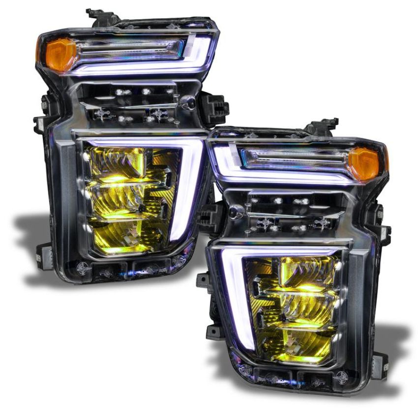 Oracle Lighting 1453-334 2020-2021 Silverado HD 2500/3500 ColorSHIFT(tm) RGB Headlight Demon Eye Kit