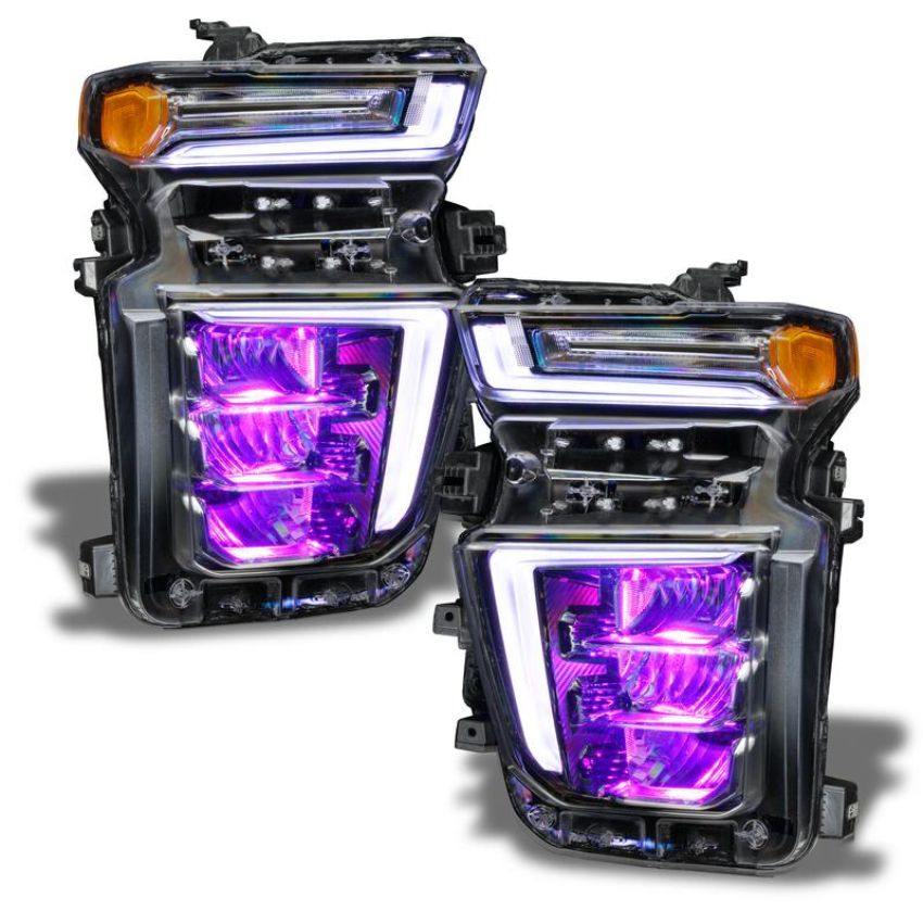 Oracle Lighting 1453-334 2020-2021 Silverado HD 2500/3500 ColorSHIFT(tm) RGB Headlight Demon Eye Kit