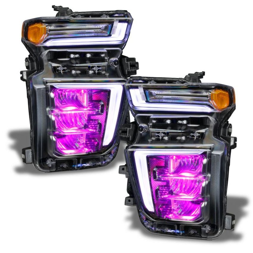 Oracle Lighting 1453-334 2020-2021 Silverado HD 2500/3500 ColorSHIFT(tm) RGB Headlight Demon Eye Kit