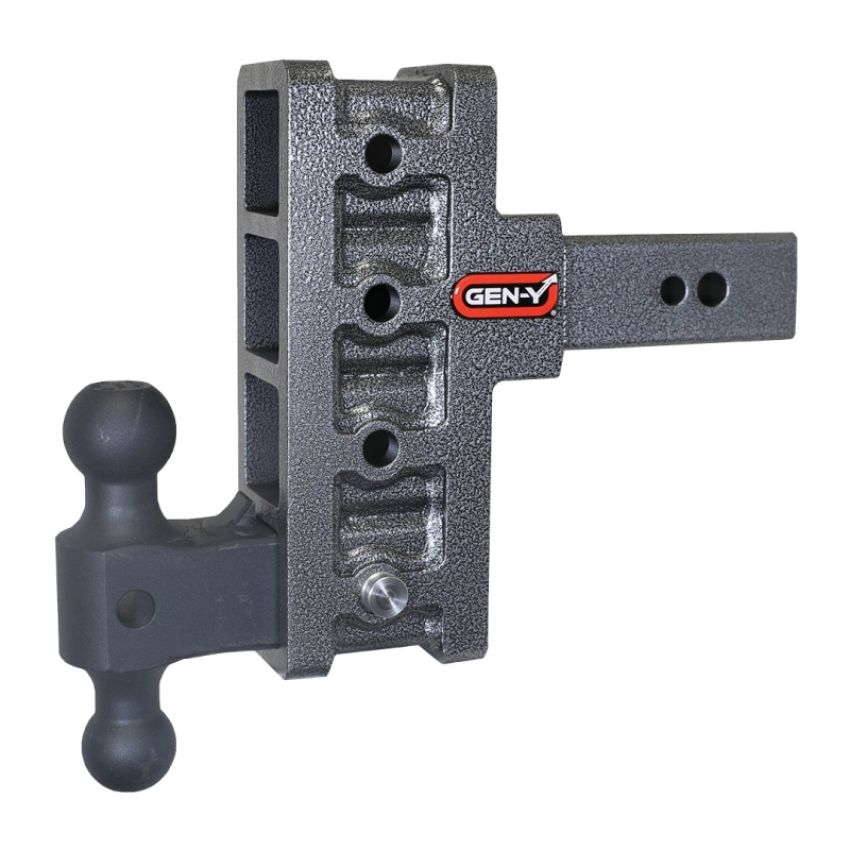 GEN-Y Hitch GH-1914 Gen-Y Mega Duty 2.5in Shank 6in Offset Drop 3.5K TW 32K Hitch w/GH-0161 Dual-Ball