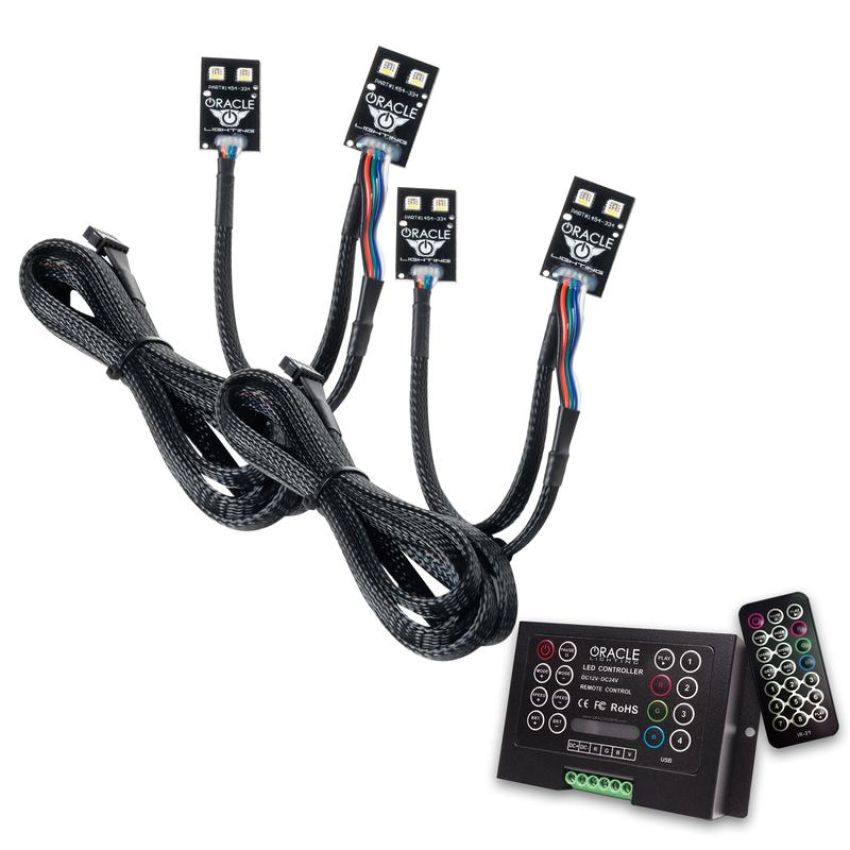 Oracle Lighting 1454-333 2021 Ford Bronco Sport ColorSHIFT(tm) RGB+W DRL + Halo Upgrade