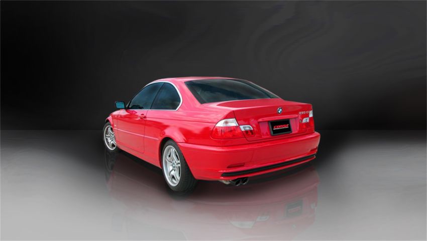 Corsa Performance 14559BLK 2.25in. Axle-Back Single Rear Exit with Twin 3.0in. Black PVD Pro-Series Tips