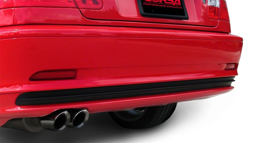Corsa Performance 14559BLK 2.25in. Axle-Back Single Rear Exit with Twin 3.0in. Black PVD Pro-Series Tips