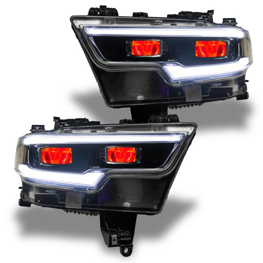 Oracle Lighting 1456-334 2019-2021 RAM 1500 ColorSHIFT(tm) RGB LED Projector Headlight Demon Eye Kit