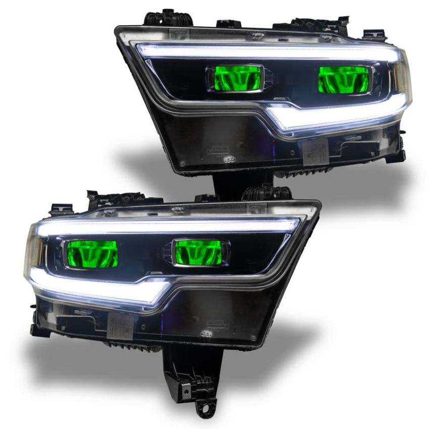Oracle Lighting 1456-334 2019-2021 RAM 1500 ColorSHIFT(tm) RGB LED Projector Headlight Demon Eye Kit