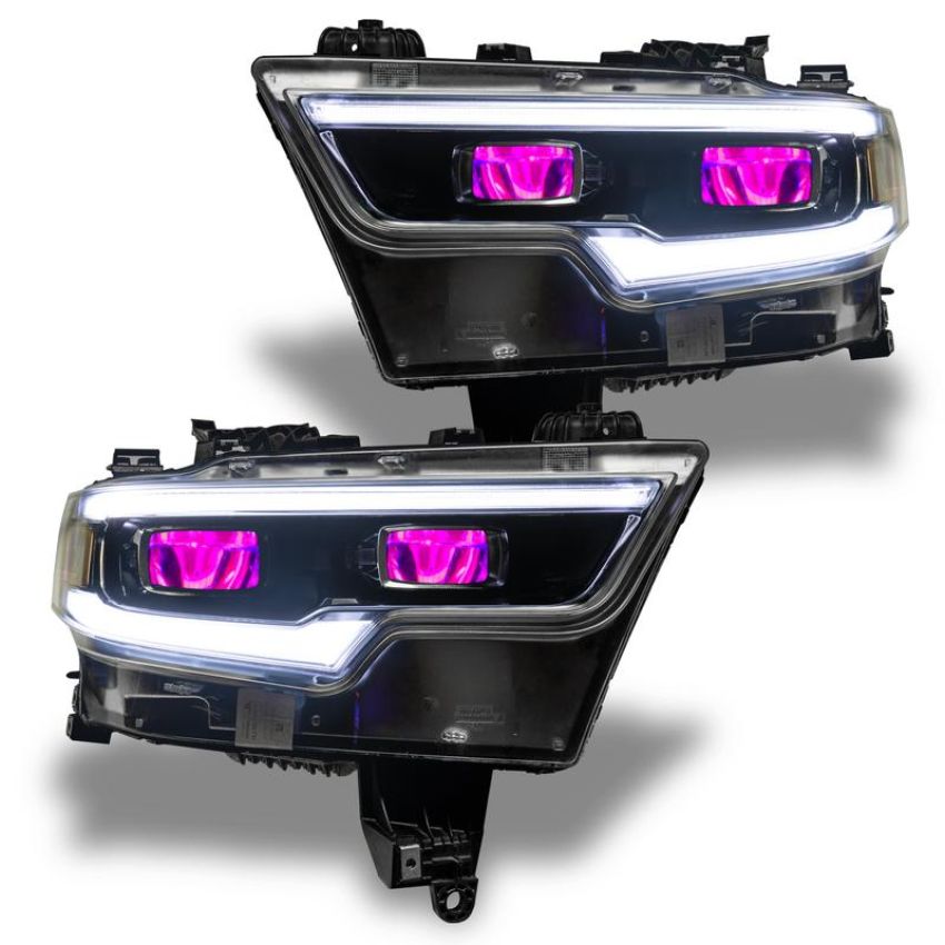 Oracle Lighting 1456-334 2019-2021 RAM 1500 ColorSHIFT(tm) RGB LED Projector Headlight Demon Eye Kit