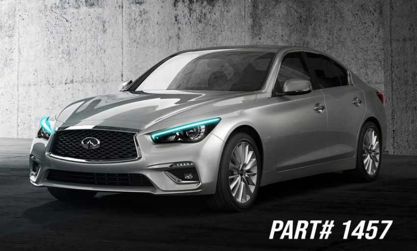 Oracle Lighting 1457-330 2014-2021 Infiniti Q50 ColorSHIFT(tm) RGB+W Headlight DRL Upgrade