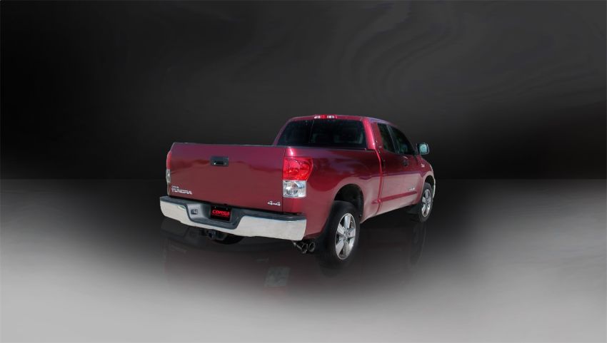 Corsa Performance 14577BLK 3.0in. Cat-Back Single Side Exit with Twin 4.0in. Black PVD Pro-Series Tips
