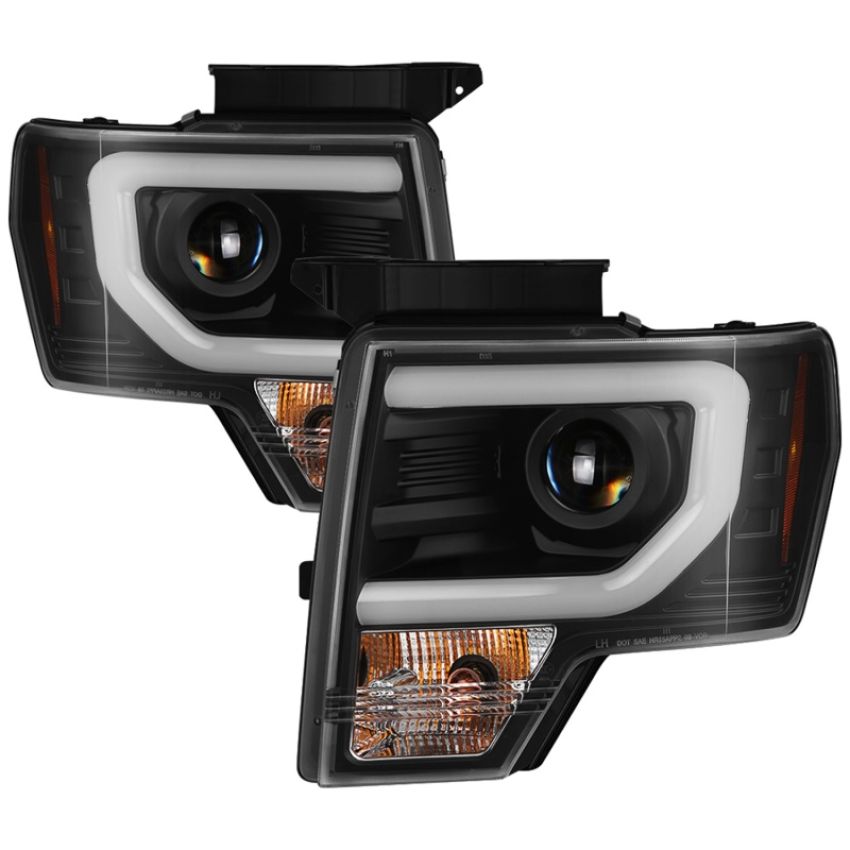SPYDER 5086204 Projector Headlights - Switch Back Turn Signal Light Bar - Black