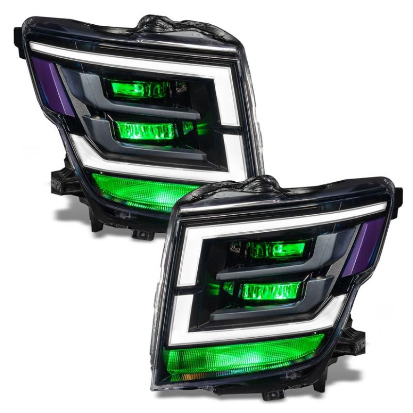 Oracle Lighting 1464-334 2021-2022 Nissan Titan ColorSHIFT(tm) Demon Eye RGB Headlight Upgrade Kit
