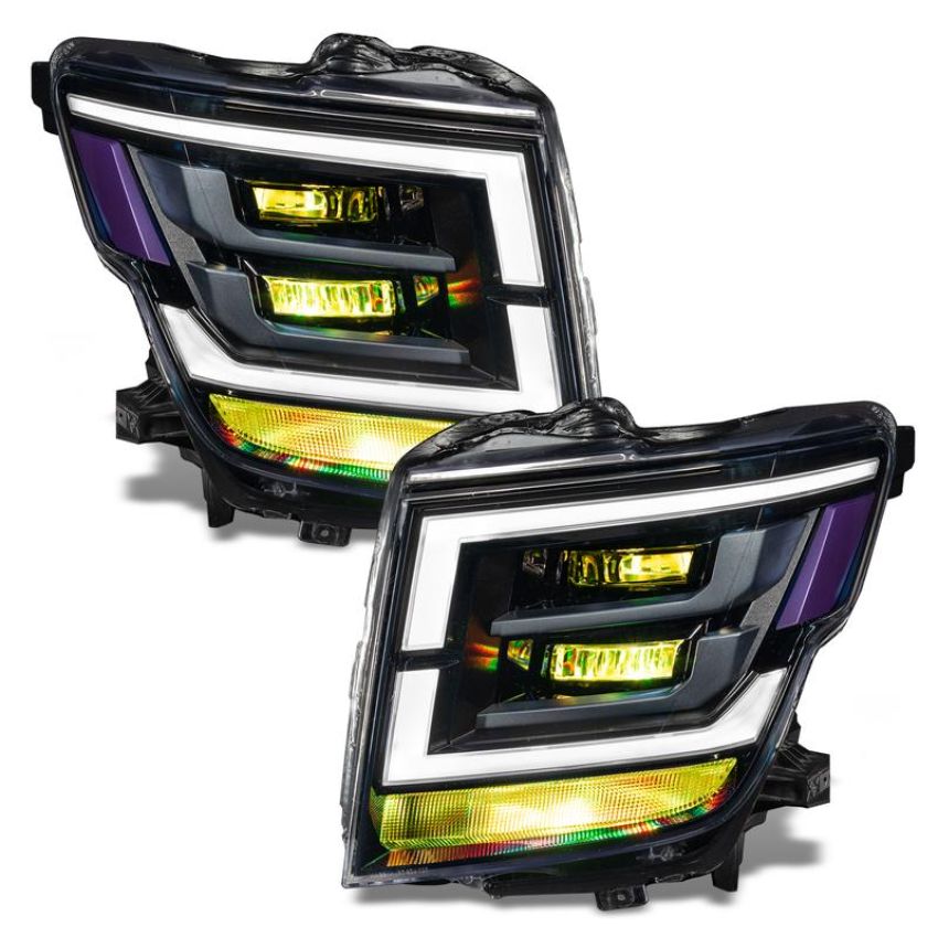 Oracle Lighting 1464-334 2021-2022 Nissan Titan ColorSHIFT(tm) Demon Eye RGB Headlight Upgrade Kit