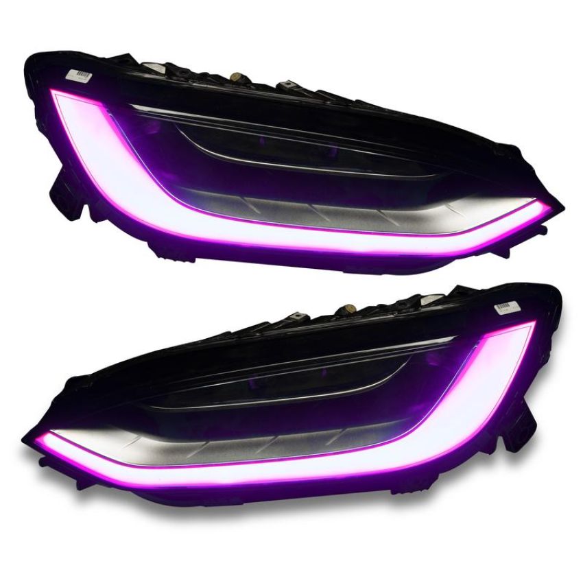 Oracle Lighting 1467-332 2016-2021 Tesla Model X ColorSHIFT(tm) Headlight & Fog Light DRL Upgrade Kit