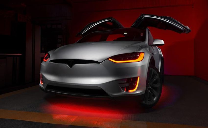 Oracle Lighting 1467-332 2016-2021 Tesla Model X ColorSHIFT(tm) Headlight & Fog Light DRL Upgrade Kit