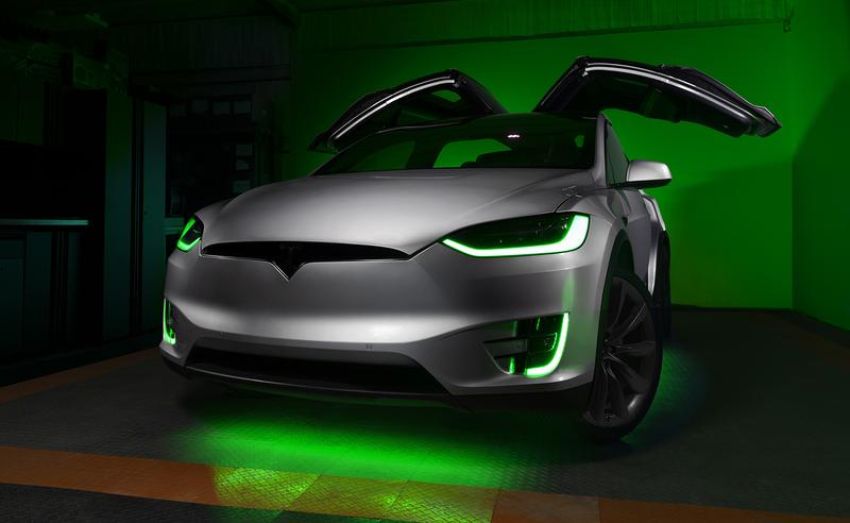 Oracle Lighting 1467-332 2016-2021 Tesla Model X ColorSHIFT(tm) Headlight & Fog Light DRL Upgrade Kit