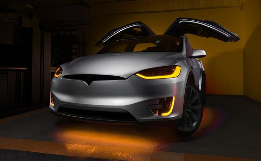 Oracle Lighting 1467-332 2016-2021 Tesla Model X ColorSHIFT(tm) Headlight & Fog Light DRL Upgrade Kit
