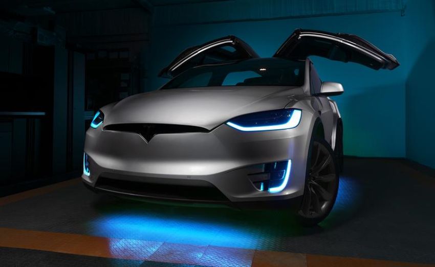 Oracle Lighting 1467-332 2016-2021 Tesla Model X ColorSHIFT(tm) Headlight & Fog Light DRL Upgrade Kit