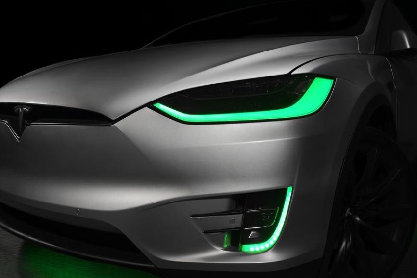 Oracle Lighting 1467-332 2016-2021 Tesla Model X ColorSHIFT(tm) Headlight & Fog Light DRL Upgrade Kit