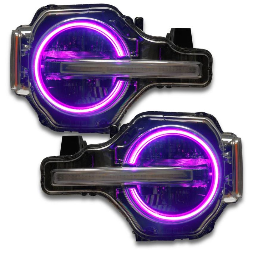 Oracle Lighting 1468-330 2021 Ford Bronco ColorSHIFT(tm) RGB+W Headlight Halo Upgrade Kit