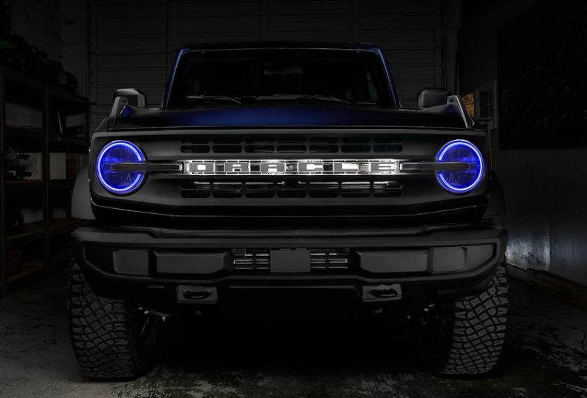 Oracle Lighting 1468-335 2021-2023 Ford Bronco ColorSHIFT(r) RGB+W Headlight Halo Upgrade Kit