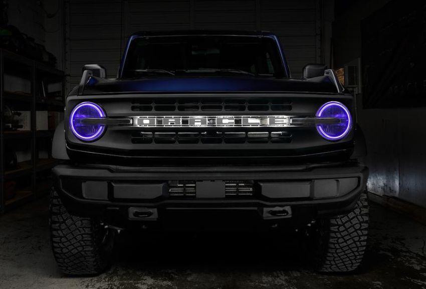 Oracle Lighting 1468-335 2021-2023 Ford Bronco ColorSHIFT(r) RGB+W Headlight Halo Upgrade Kit
