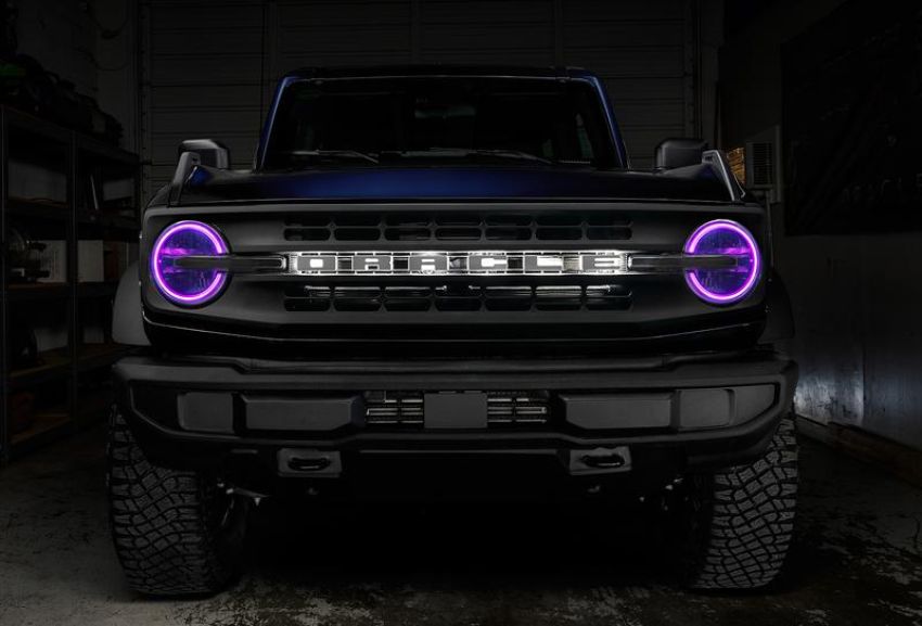 Oracle Lighting 1468-335 2021-2023 Ford Bronco ColorSHIFT(r) RGB+W Headlight Halo Upgrade Kit