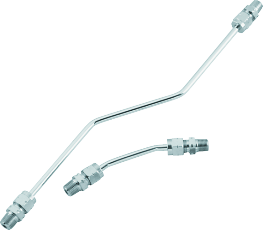 Bikers Choice 492651 66-84 Shovelhead Chrome Rocker Box Oil Line Set Replaces H-D 17506-66A