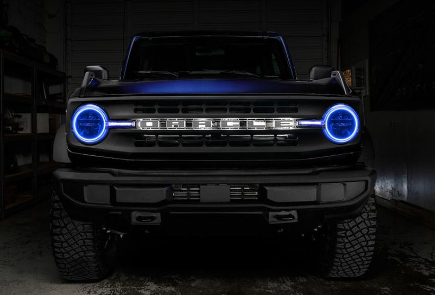 Oracle Lighting 1471-330 ColorSHIFT(tm) Headlight Halo Kit w/DRL Bar - Base Headlights