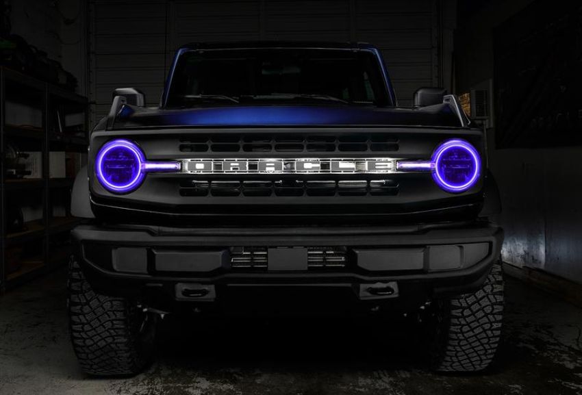 Oracle Lighting 1471-330 ColorSHIFT(tm) Headlight Halo Kit w/DRL Bar - Base Headlights