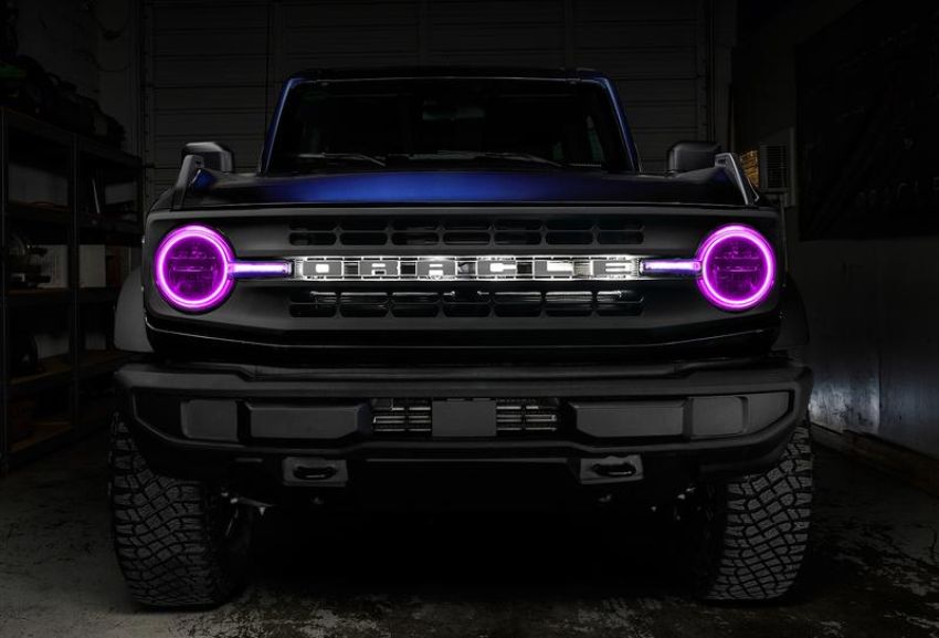 Oracle Lighting 1471-330 ColorSHIFT(tm) Headlight Halo Kit w/DRL Bar - Base Headlights