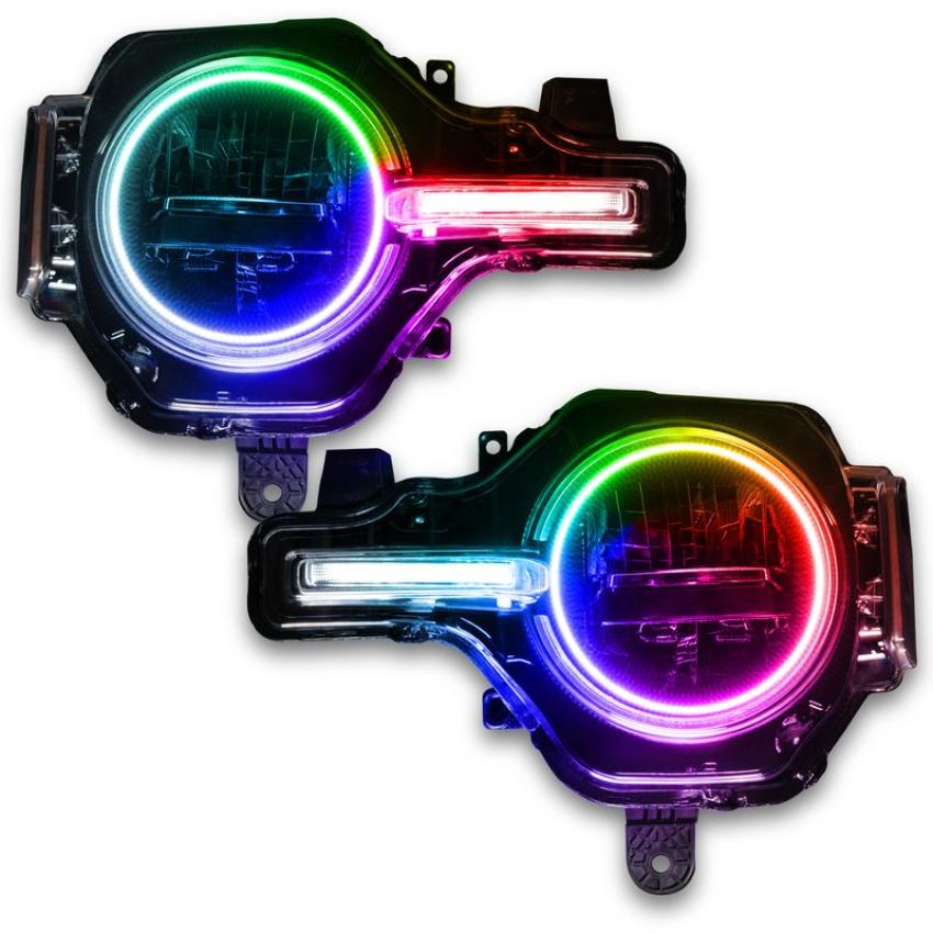 Oracle Lighting 1471-334 ColorSHIFT(tm) Headlight Halo Kit w/DRL Bar - Base Headlights