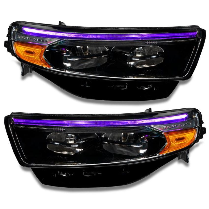 Oracle Lighting 1472-330 2020-2022 Ford Explorer ColorSHIFT(tm) RGB Headlight DRL Upgrade Kit