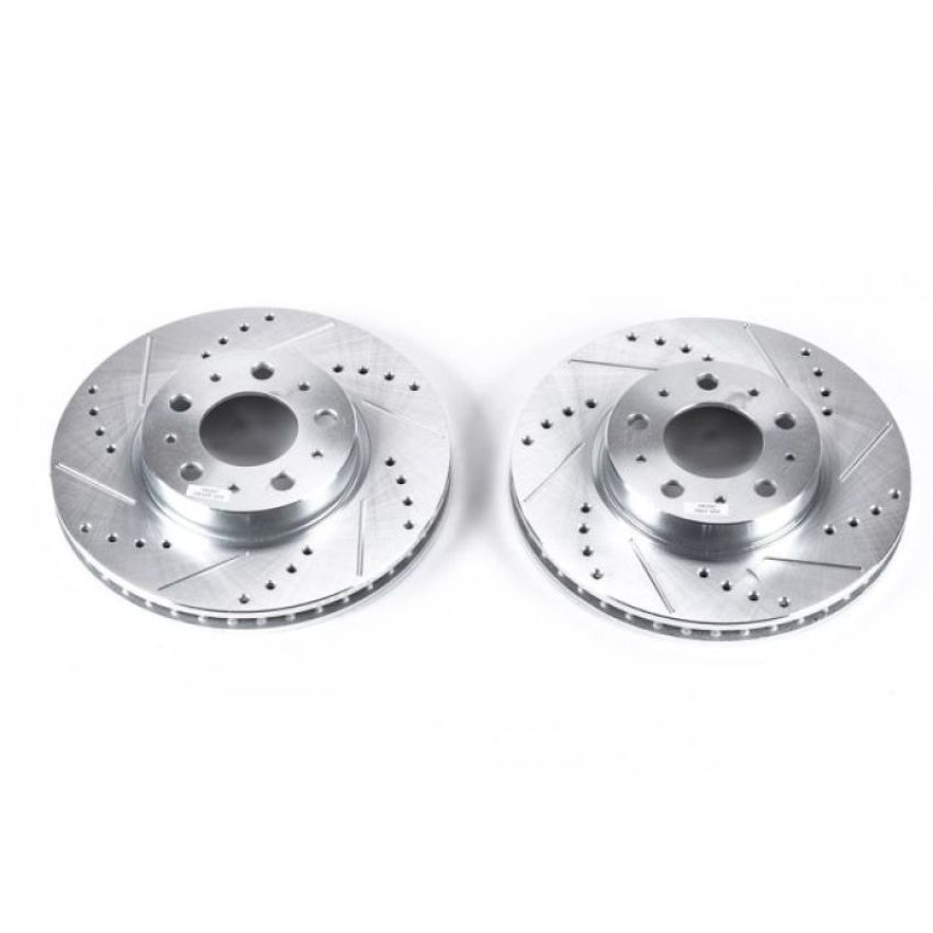 PowerStop EBR458XPR PowerStop Evolution Performance Drilled, Slotted & Plated Brake Rotor Pair
