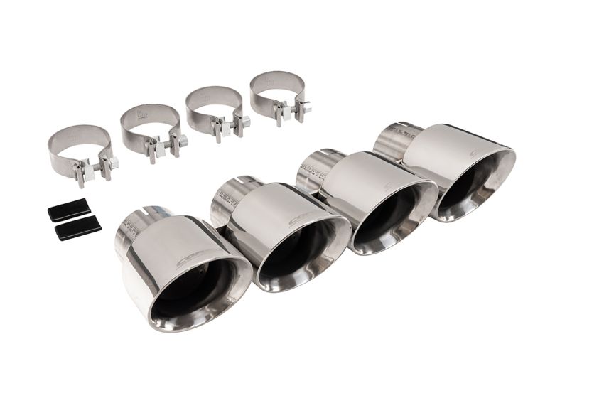 Corsa Performance 14778 Quad 4.5in. Polished Pro-Series Tip Kit (Clamps Included)