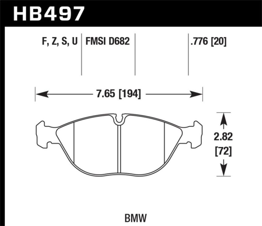 Hawk Performance HB497D.776 ER-1 Disc Brake Pad