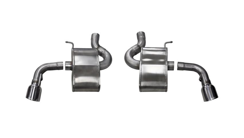 Corsa Performance 14785 2.75in. Axle-Back Dual Rear Exit with Single 4.5in. Polished Pro-Series Tips
