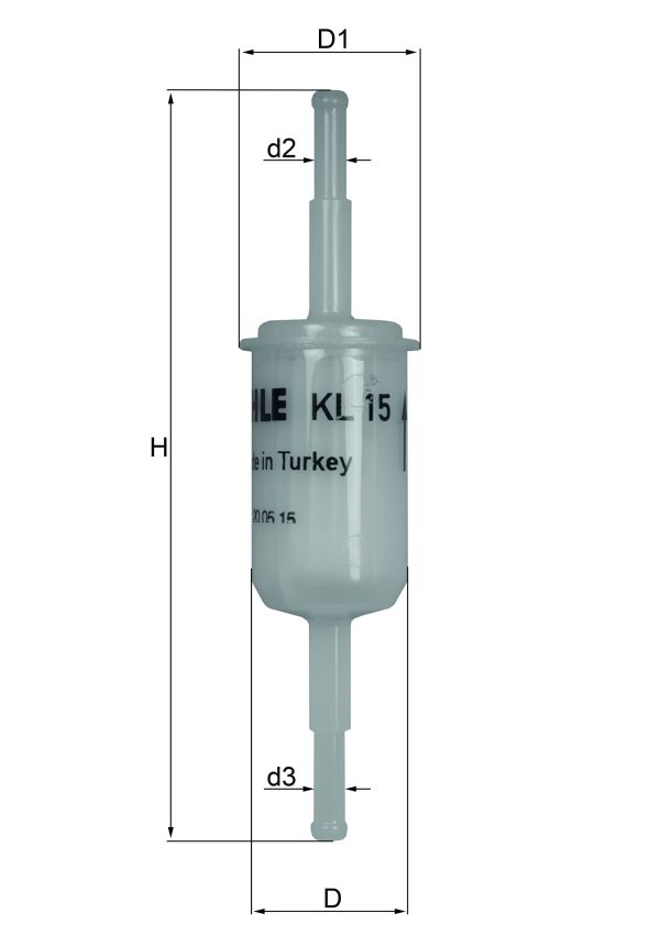 MAHLE KL 15 OF Fuel Filter