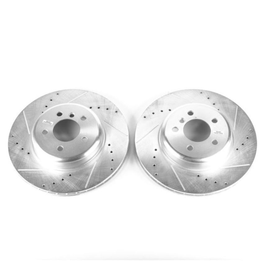PowerStop EBR1237XPR PowerStop Evolution Performance Drilled, Slotted & Plated Brake Rotor Pair