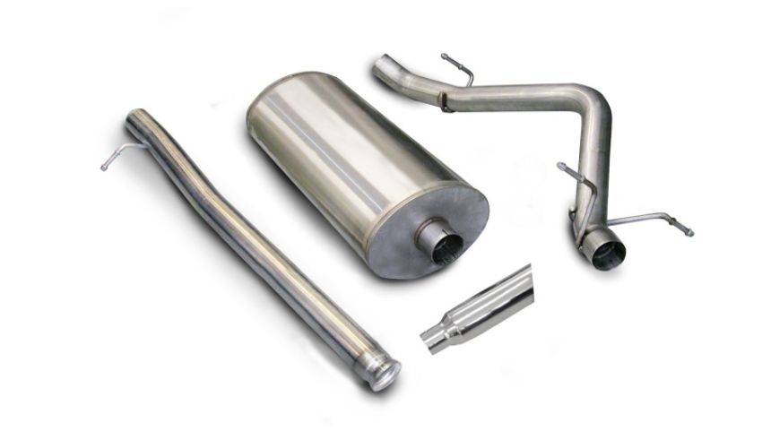 CORSA Performance 24258 Corsa 2007-2008 Chevrolet Silverado Reg. Cab/Short Bed 1500 4.8L V8 Polished Sport Cat-Back Exhaust