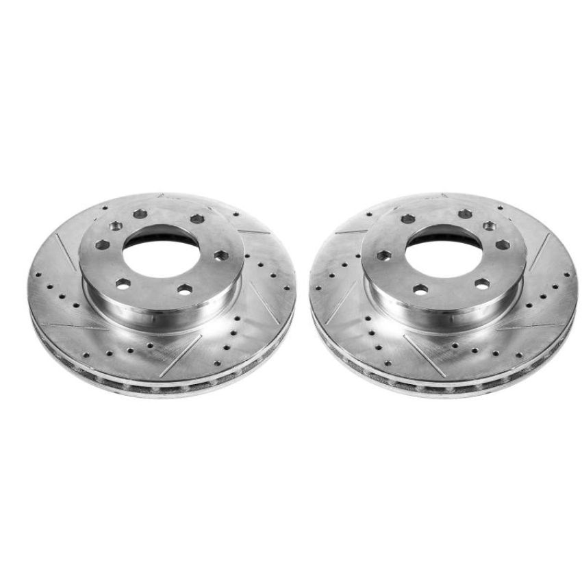 PowerStop EBR1823XPR PowerStop Evolution Performance Drilled, Slotted & Plated Brake Rotor Pair