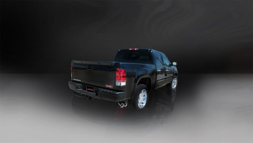 Corsa Performance 14904 3.0in. Cat-Back Single Side Exit with Twin 4.0in. Polished Pro-Series Tips